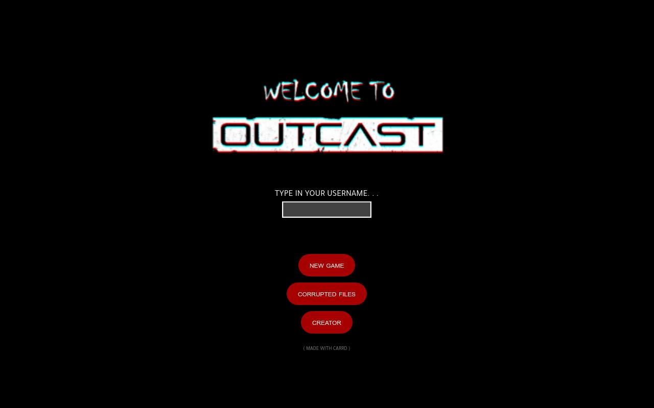 Carrd profile picture for @outcast